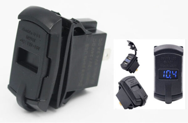 Carling Dual USB with Volt meter Display