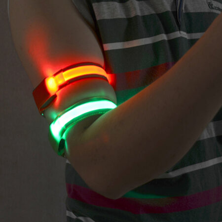 Flexible reflecting LED arm band