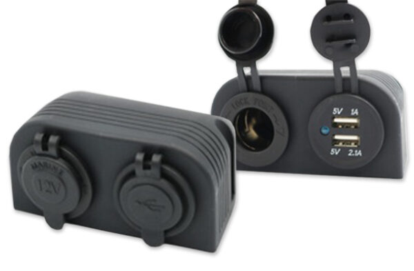 Lighter Socket & 2 USB Ports