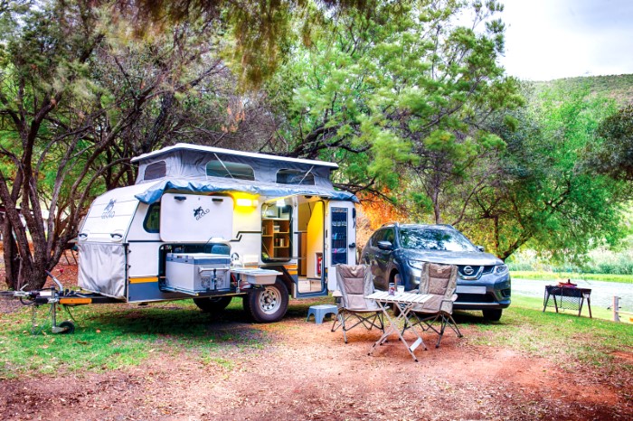 Scenic caravan park in South Africa