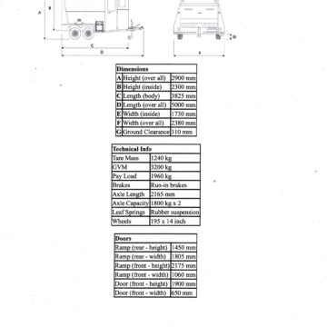Used Venter Royal Horsebox Trailer